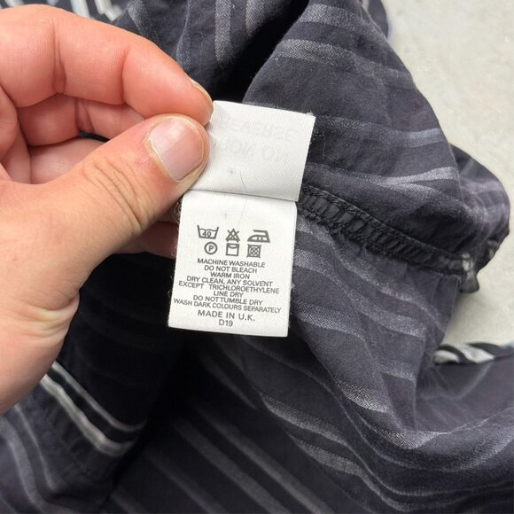 Burberry London Dress Shirt Made in UK Striped Long Sleeve 43 17 XL - Picture 9 of 10